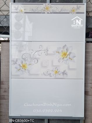 Gạch dán tường 30x60 CB3600 trắng trơn giá rẻ tại Bình Chánh