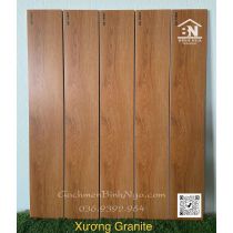 Gạch giả gỗ 15x90 vân gỗ màu vàng đế gạch đồng chất cao cấp BN15907