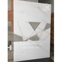 Đá bóng kiếng trắng khói ốp tường 30x60