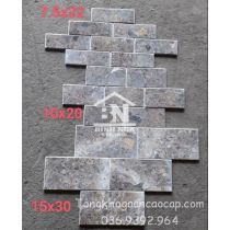 Đá tự nhiên mài bóng vàng bông đẹp 10x20