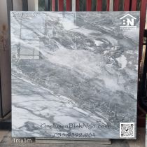 Gạch 1000x1000 lát nền vân đá xám bóng kiếng cao cấp BN3T51107
