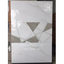 Đá bóng kiếng trắng khói ốp tường 30x60