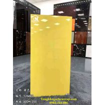 Gạch bóng kiếng 60x120 màu vàng đơn sắc