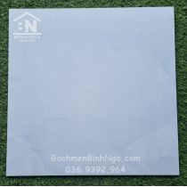 Gạch đá bóng kiếng trắng sáng vân xám nhẹ 60x60 