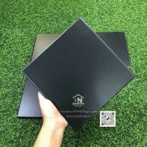 Gạch bông men màu đen mờ 20x20 xương đá lát nền 