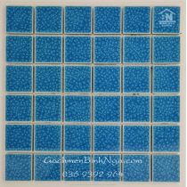 Gạch hồ bơi xanh biển 4803 Mosaic gốm vân rạn cao cấp 