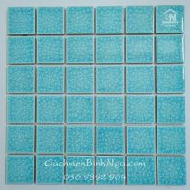 Gạch ốp bể bơi Mosaic gốm rạn xanh ngọc 306x306