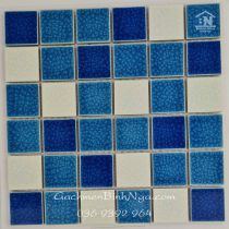 Gạch Mosaic gốm trang trí phòng tắm vân rạn cao cấp 235
