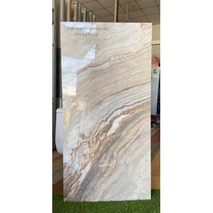 Gạch bóng kiếng 60x120 ấn độ vân đá marble 