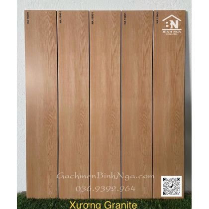 Gạch giả gỗ vân tự nhiên 15x90 lát phòng ngủ 15901  