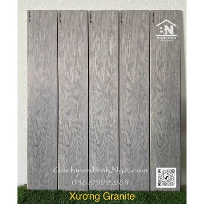Gạch giả gỗ vân xám ghi 15x90 xương đá đồng chất 15910 