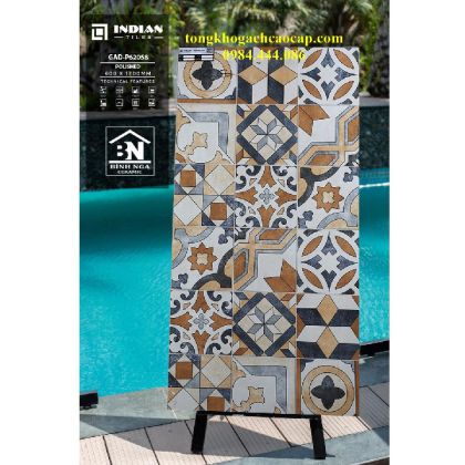 Mẫu gạch bông trang trí 60x120 cao cấp P62058 