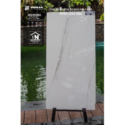 Mẫu gạch lát nền 60x120 cao cấp trắng vân mây P62064 