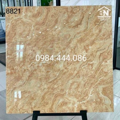 Gạch bóng kiếng khắc kim 800x800 vân đá vàng 