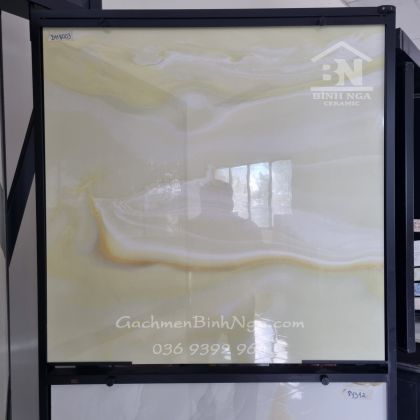 Gạch Trung Quốc 80x80 sóng vàng ngọc thạch 8003 