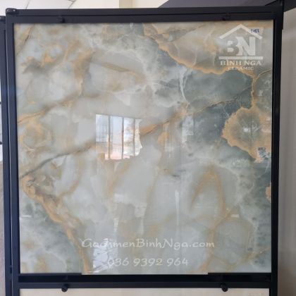 Gạch bóng kiếng 80x80 ngọc thạch 3 màu mẫu mới 8188 