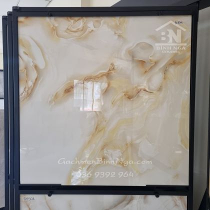 Gạch bóng kiếng 80x80 ngọc thạch vàng Trung Quốc cao cấp 8022 