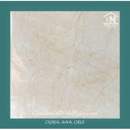 Gạch bóng kiếng 60x60 cao cấp prime màu vàng vân đá BNY9856E10 