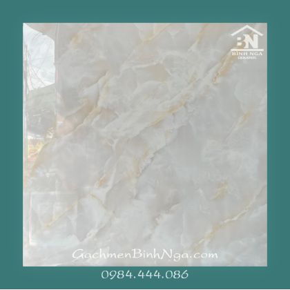 Gạch bóng kiếng 60x60 cao cấp vân vàng marble BNY17019E10 