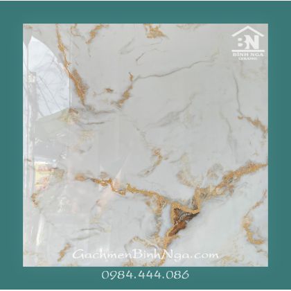 Gạch 60x60 cao cấp Prime bóng kiếng vân đá vàng BNY68478E10 