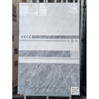 Gạch 40x80 xám đậm nhạt bóng kiếng ốp tường cao cấp 40808 