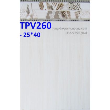 +50 mẫu gạch 25x40 ốp tường đẹp giá rẻ  TPV260 