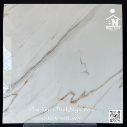Gạch nền trắng khói 80x80 nhiều vân siêu bóng đẹp 805 
