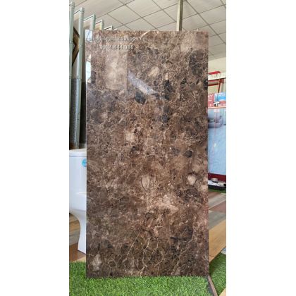 Gạch bóng kiếng 60x120 màu nâu vân đá 