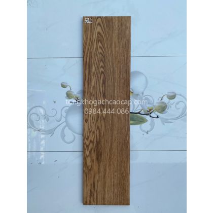 Gạch vân gỗ Prime 15x60 màu gỗ óc chó 