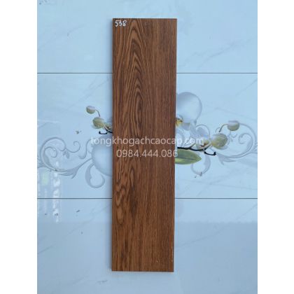 Gạch giả gỗ 15x60 Prime màu gỗ sồi đỏ đậm 538 