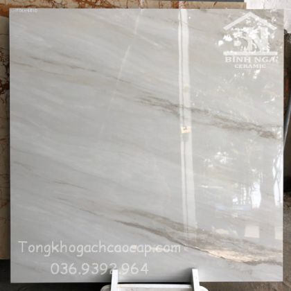Đá đồng chất màu xám 80x80 bóng kiếng 8810  