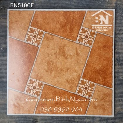 Đá lát nền màu đỏ giả cổ Tây Ban Nha BN510CE mẫu mới 