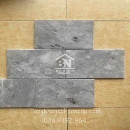 Đá mài bóng cẩm thạch 10x20 ốp hàng rào đẹp 