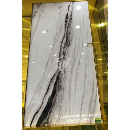 Đá Marble trắng khói đen Ấn Độ khổ lớn 120x240 