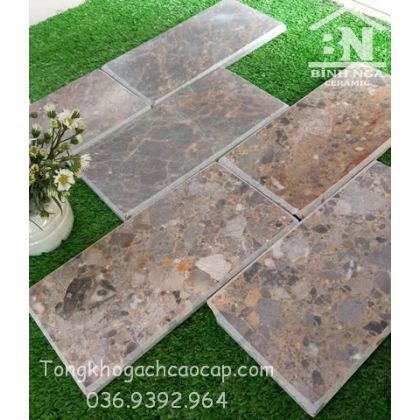 Đá tự nhiên mài bóng vàng bông đẹp 10x20 