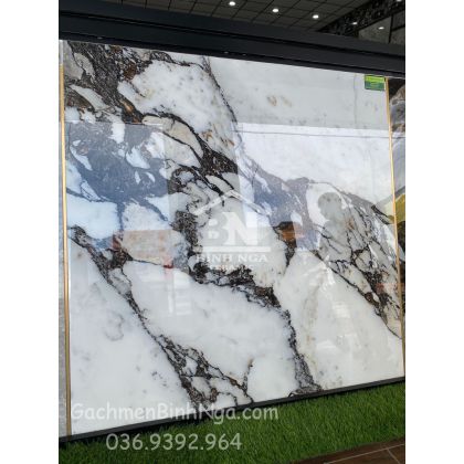 Gạch 120x120 Ấn Độ vân đá cẩm thạch Mới 