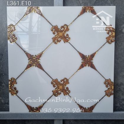 Gạch 30x30 nhũ vàng Trung Quốc bóng kiếng L361.E10 