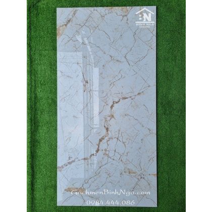 Gạch 60x120 bóng kính vân nhện nâu cao cấp 