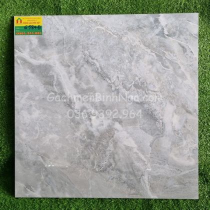 Gạch 60x60 bóng kiếng Vicenza vân đá xám BN6584 