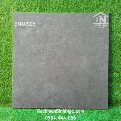 Gạch 60x60 mờ  xám xi măng 