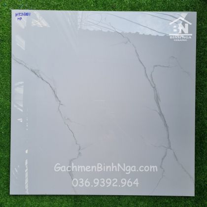 Gạch 60x60 trắng vân khói bóng kiếng 6001 