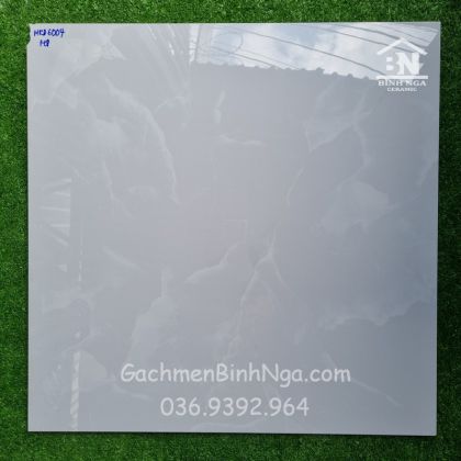 Gạch 60x60 xám vân mây bóng kiếng 6004 