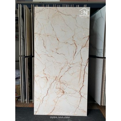 Gạch 800x1600 đá bóng kiếng cao cấp nhập khẩu vân nâu 