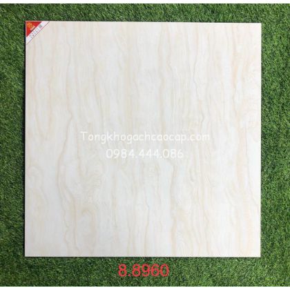 Gạch 80x80 bóng kiếng cao cấp vân vàng kem 
