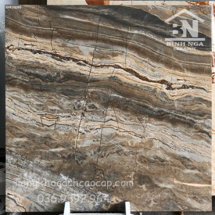 Gạch 80x80 khắc kim vân Marble nâu cao cấp  