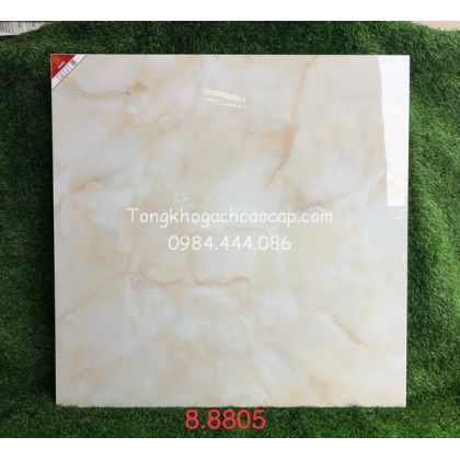 Gạch 80x80 màu vàng kem vân đá cao cấp 