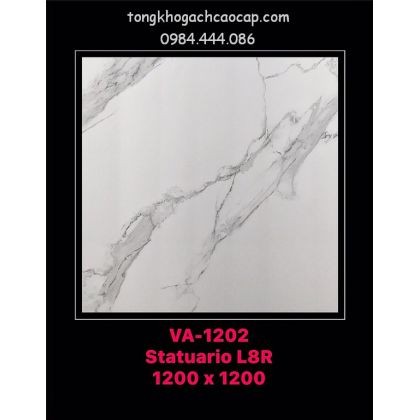 Gạch Ấn Độ 120x120 cm cao cấp trắng vân mây 