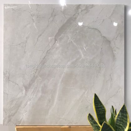 Gạch ấn độ vân đá xám bóng kiếng 60x60 cm 110TT 