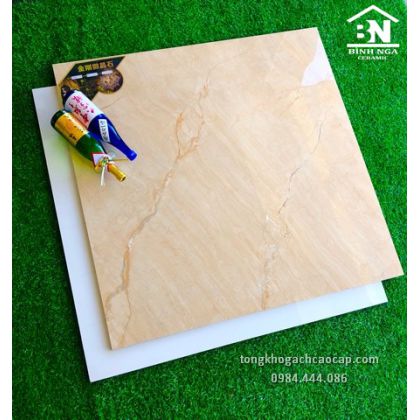 Gạch bóng kiếng 1mx1m cao cấp màu vàng 