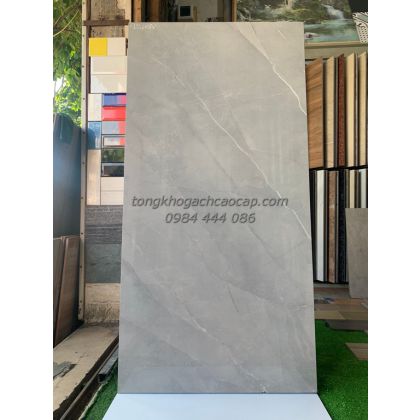 Gạch bóng kiếng 60x120 Royal màu xám vân đá 61208 